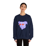 Purple Dog Love Crewneck Sweatshirt