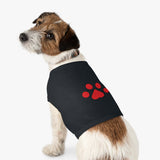 Red Pawprint Pet Tank Top