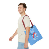 Patriotic Dog Tote Bag - Home of the Dog, Land of the Free