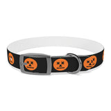 jack-o-lantern print dog collar