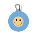 Smile Face Pet Tag — Happy Dog & Cat ID Tag