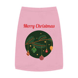 Pet Tank Top — Merry Christmas Ornament Branch Holiday Dog & Cat Tee
