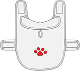 Cozy Check Fleece Pet Jacket — Paw Print Dog & Cat Coat