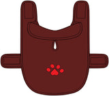 Cozy Check Fleece Pet Jacket — Paw Print Dog & Cat Coat
