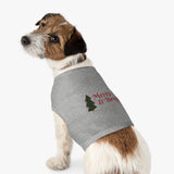 Merry & Bright Pet Tank Top — Christmas Dog Shirt with Tree Design