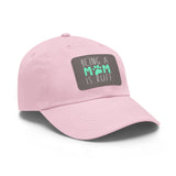 Mom Dog Lover Dad Hat with Leather Patch