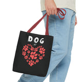 Dog Love Tote Bag - Cute Pet Paw Print Design