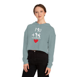Cropped Dog Lover Sweatshirt, Cute Pet Gift, Women’s Hoodie, Fun Casual Wear, Dog Mom Apparel, Dog-Themed Fashion