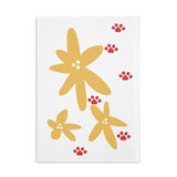 Puffy Hardcover Notebook - Paw Print Design for Pet Lovers