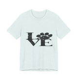 Love Paw T-Shirt — Distressed Paw Print Pet Lover Tee