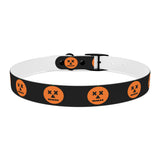 jack-o-lantern print dog collar