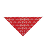 Red Snowflake Christmas Pet Bandana