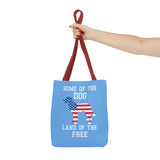 Patriotic Dog Tote Bag - Home of the Dog, Land of the Free