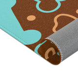 Pet Paw & Bone Area Rug — Cute Dog-Themed Accent Mat
