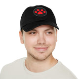 Hat with Paw Print Leather Patch - Pet Lovers