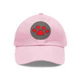 Hat with Paw Print Leather Patch - Pet Lovers