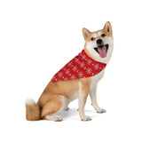 Red Snowflake Christmas Pet Bandana