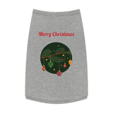 Pet Tank Top — Merry Christmas Ornament Branch Holiday Dog & Cat Tee