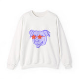 Purple Dog Love Crewneck Sweatshirt