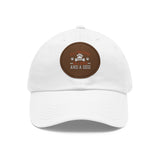 Hat with Leather Patch — "for the love of pets"