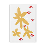Puffy Hardcover Notebook - Paw Print Design for Pet Lovers
