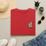 Please Adopt Rescue Dog T‑Shirt — Small Chest Logo, Animal Shelter Support