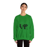 Expressing Love Crewneck Sweatshirt — Romantic Heart Design