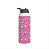 Cat Print Stainless Steel Water Bottle