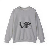 Expressing Love Crewneck Sweatshirt — Romantic Heart Design