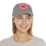 Hat with Paw Print Leather Patch - Pet Lovers