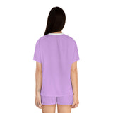 Women's Short Pajama Set cat valentine