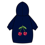 Cherry Pet Hoodie – Cute Navy Blue Dog & Cat Hoodie