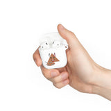 Cute Geometric Cat AirPods Case — Triangle Kitty AirPods/Pro Cover with Keyring