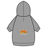 Pet Hoodie — "Sweet & Spooky" Candy Corn Design