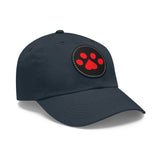 Hat with Paw Print Leather Patch - Pet Lovers