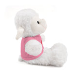 Plush Bear with Paw-Print Tee — Cute Gift for Kids & Pet Lovers