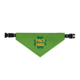 St. Patrick's Day "Pinch Love" Clip-On Pet Bandana