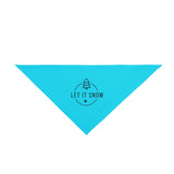 Let It Snow Christmas Pet Bandana