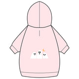 Halloween Ghost Pet Hoodie with Collar Hole — Cute Ghost Trio & Moon