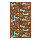 Pet Paw & Bone Area Rug — Cute Dog-Themed Accent Mat