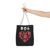 Dog Love Tote Bag - Cute Pet Paw Print Design