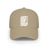 Adopt Pets Low Profile Baseball Cap — Rescue Animal Awareness Hat
