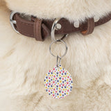 Colorful Paw Print Pet Tag — Personalized Dog/Cat ID Tag