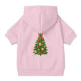 Pet Hoodie with Christmas Tree Design