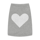 Pet Tank Top white heart