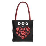 Dog Love Tote Bag - Cute Pet Paw Print Design