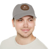 Hat with Leather Patch — "for the love of pets"