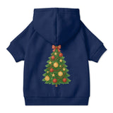 Pet Hoodie with Christmas Tree Design