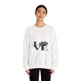 Expressing Love Crewneck Sweatshirt — Romantic Heart Design