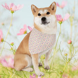 Colorful Paw Print Pet Bandana Collar — Vibrant Dog/Cat Scarf